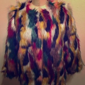 Faux fur jacket